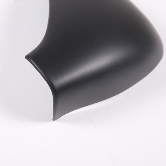 Matte Black Side Exterior Mirror Decorative Cover For Peugeot 207 308 2006-14
