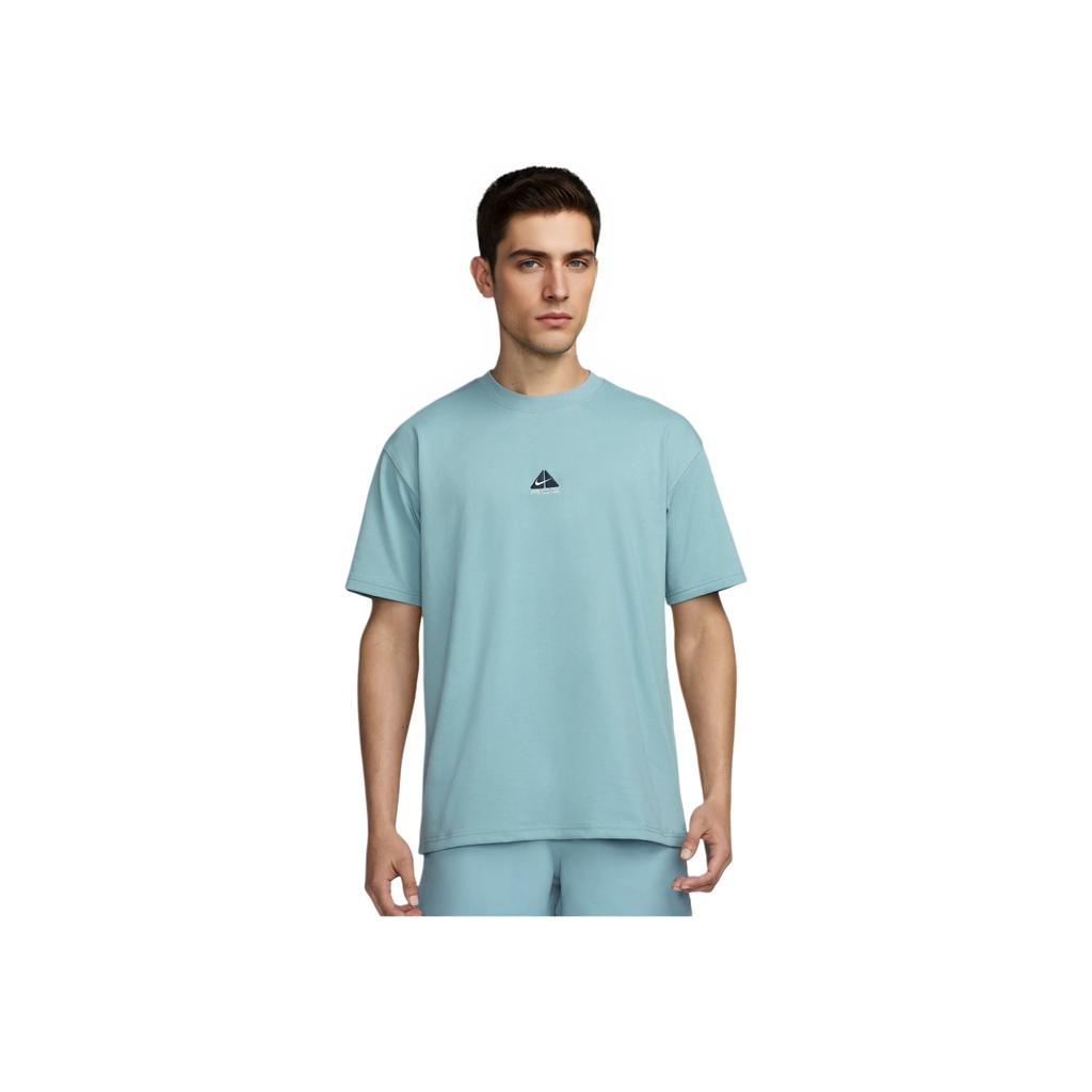 Nike ACG Series Solid Soft Loose Short Sleeve T-Shirt Men Tops Denim Green Turquoise DQ1815-464