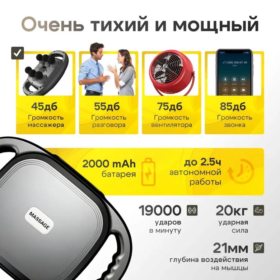 Percussion massage for neck, shoulders, back, whole body, 81 modes