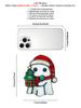 Christmas Halloween Ghost Hanging Ornament Cute Ghost Wearing Santa Hat & Holding Lantern Design Window Decor for Xmas Tree&Home