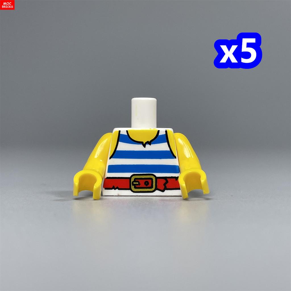 MOC Bricks 4cm Figure Printed Body Part Suit Torso Women Man Baseball Uniform Building Blocks Assembles Children's Toys Gifts