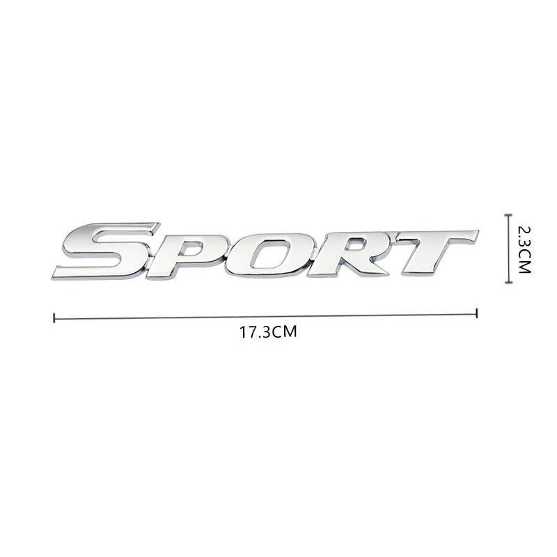 3D Metal Logo Sport Emblem Letters Car Fender Trunk Badge Sport Stikcer Accessories for toyota