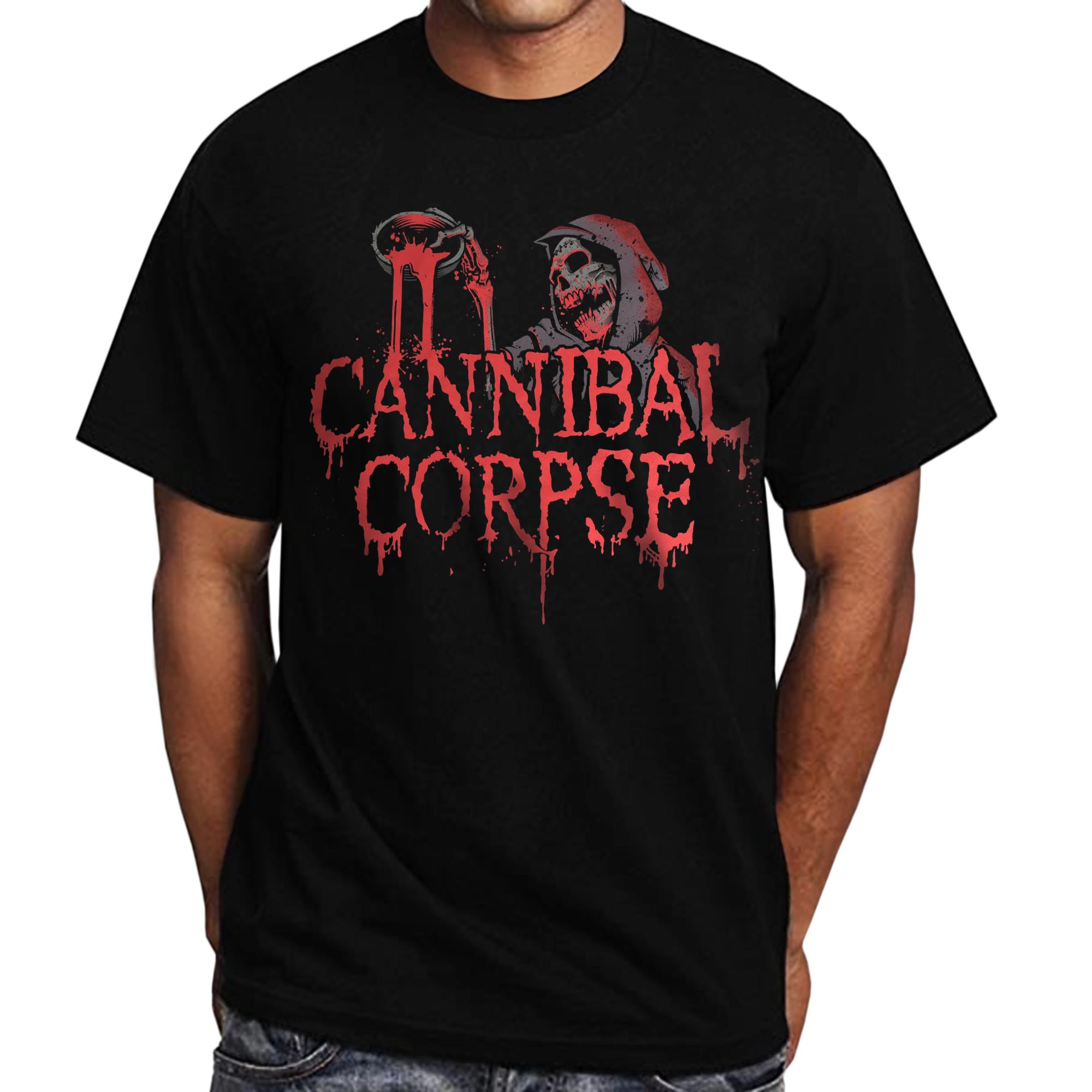 

2025 Нова футболка CANNIBAL CORPSE - З принтом візерунка Acid Blood, з чистої бавовни. Модна футболка для чоловіків та жінок 4XL