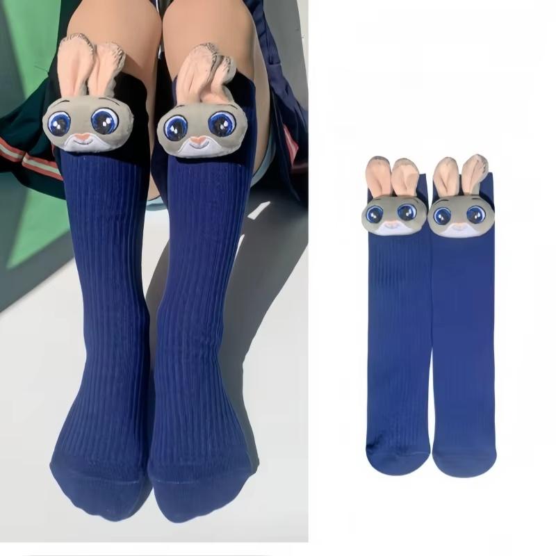 

Latest 1Pair Girls Socks Judy Officer Socks Thin College Style Baby Calf Socks Cute Animation Rabbit Stockings