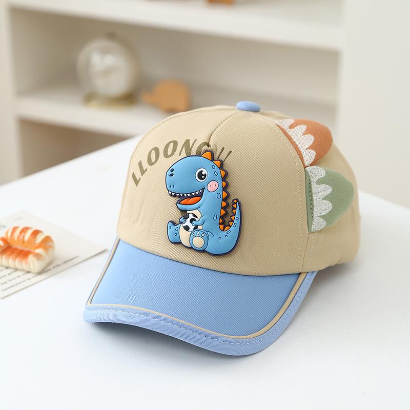 2026 Spring Children's Korean-Style Cute Dinosaur Sun Protection Baseball Cap for Boys and Girls