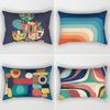 30x50cm Rainbow Geometric Polyester Pillow Cases Abstract Sunrise Mountain Patchwork Pillowcase Sofa Home Decor Cushion Cover