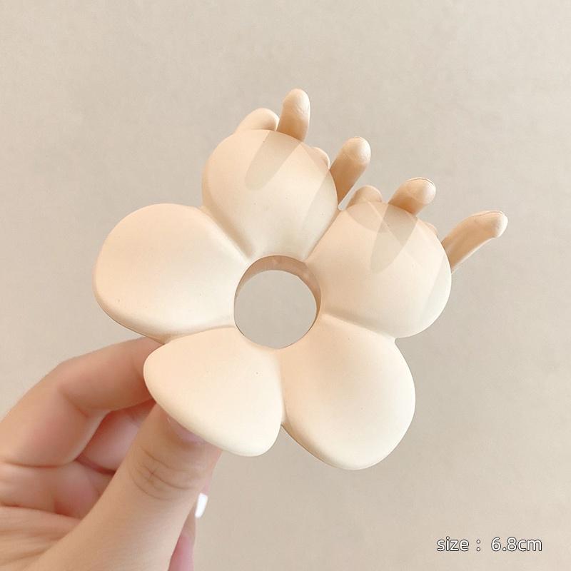 Fashion Flower Hair Claws for Women Hair Clips Crab Clamps Frosted Ponytail Shark Clip Headdress Hair Accessories