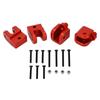 4PCS RC Tie Rod Mount Rust Proof Strong Balance Compact Replacement for Losi Baja Rey 1 10 Remote Control Car Red