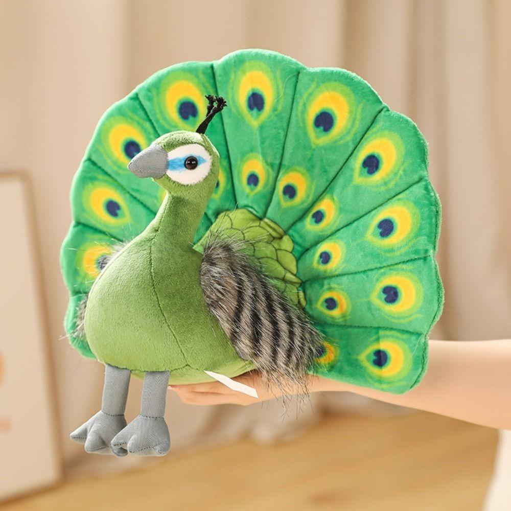 Spreads Tail Simulation Peacock Plush Toys PP Cotton Baby Peacock Plush Toys  Room Decoration