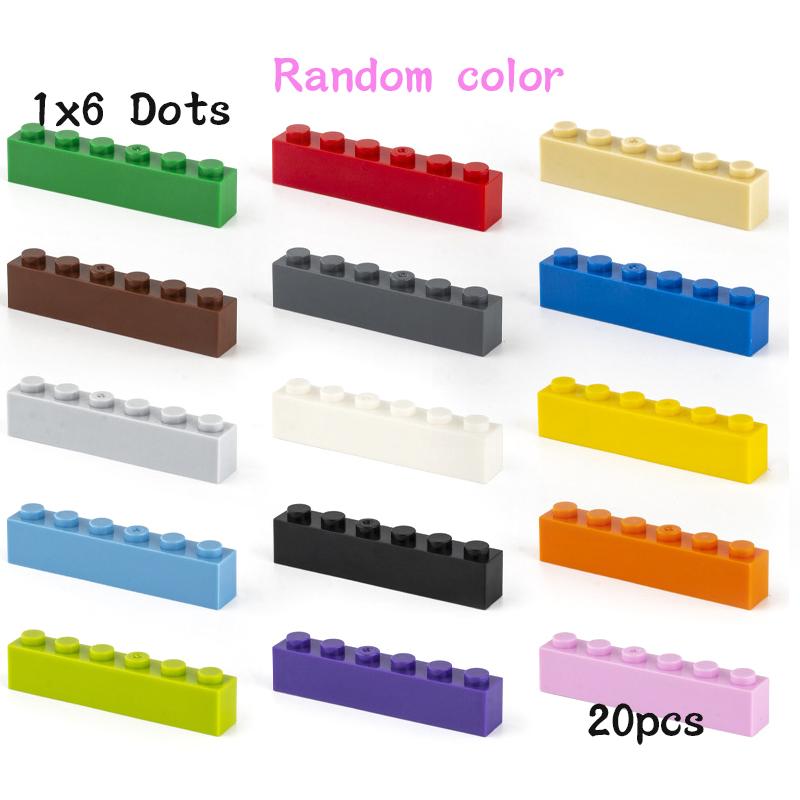 20 Pezzi Pezzi MOC 3009 Mattone 1 x 6 Compatibile Fai da Te Assemblaggio Blocchi da Costruzione Particelle Giocattolo Puzzle Cervello Bambino Regalo di Compleanno