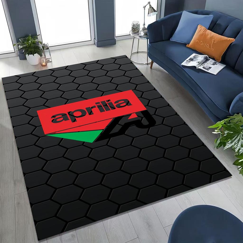Motorcycle Aprilia Sign Racing Car Carpet Rug for Bedroom Living Room Sofa Home Doormat Decor,Large Kids Play Non-slip Floor Mat