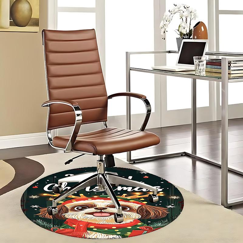 

1pc Christmas Anime Cartoon Design Chair Mat - Non-Slip Carpet for Office Chairs, Festive Gift, All Seasons, Decorative Rug for Home, Living Room, Bed 80cm by 80cm