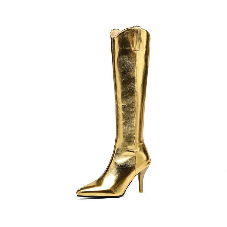 Pointed High-Heeled Stage Boots Autumn And