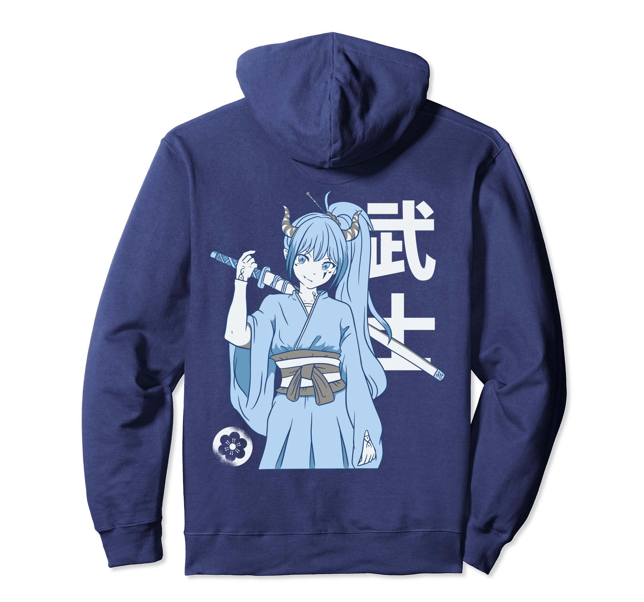Anime Samurai Girl Tattooed Hoodie