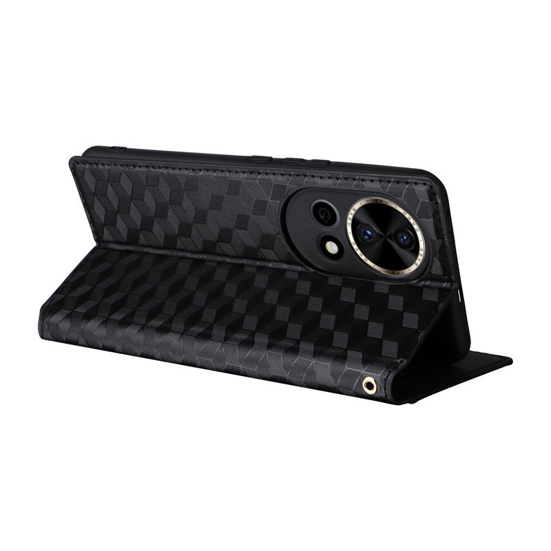 Leather Card Holder Stand Case for Huawei Nova 12 - Magnetic Cover