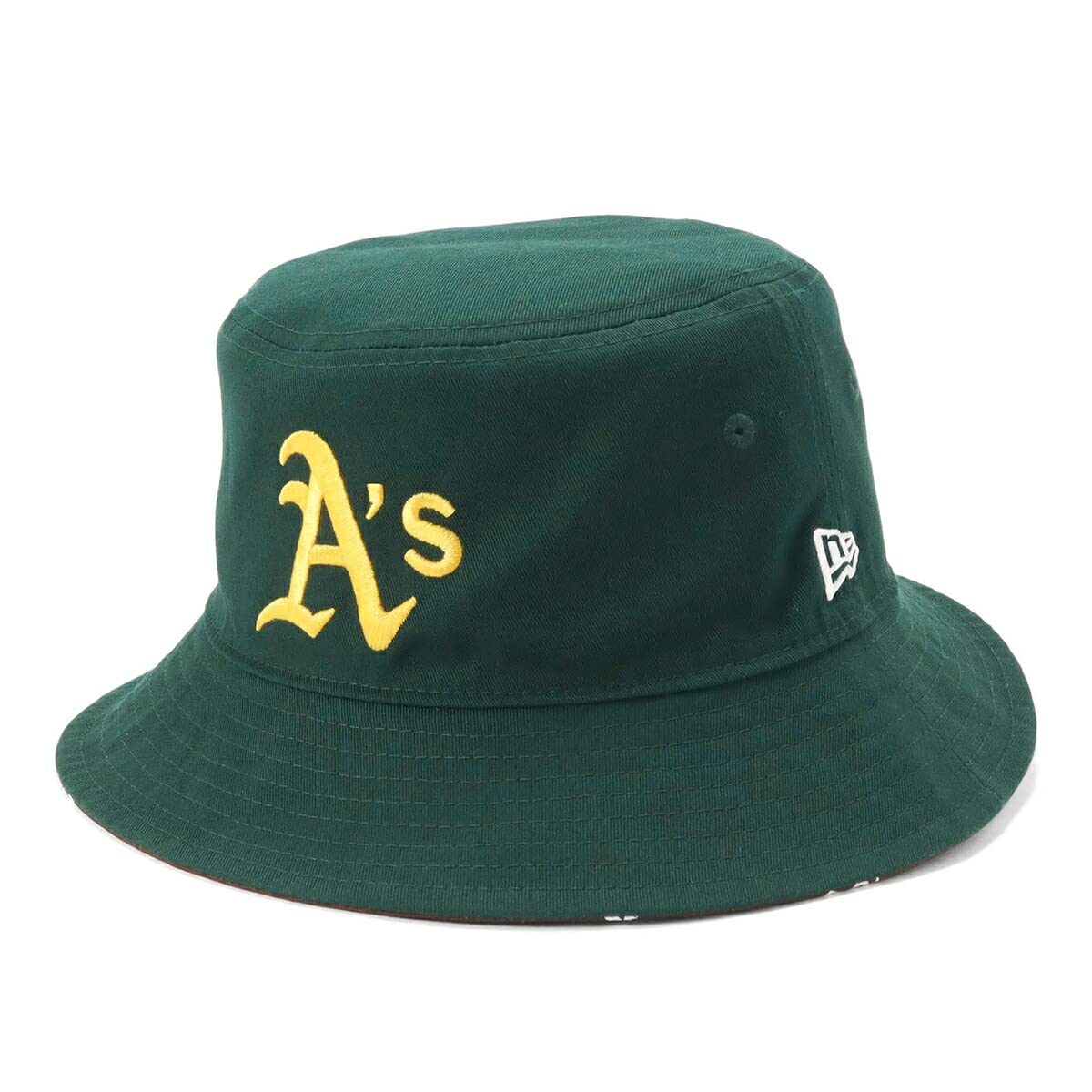 

New Era BUCKET01 OAKATH Reversible Bucket Hat x (13515803) (Green Brown/Small/Men s, Women s)