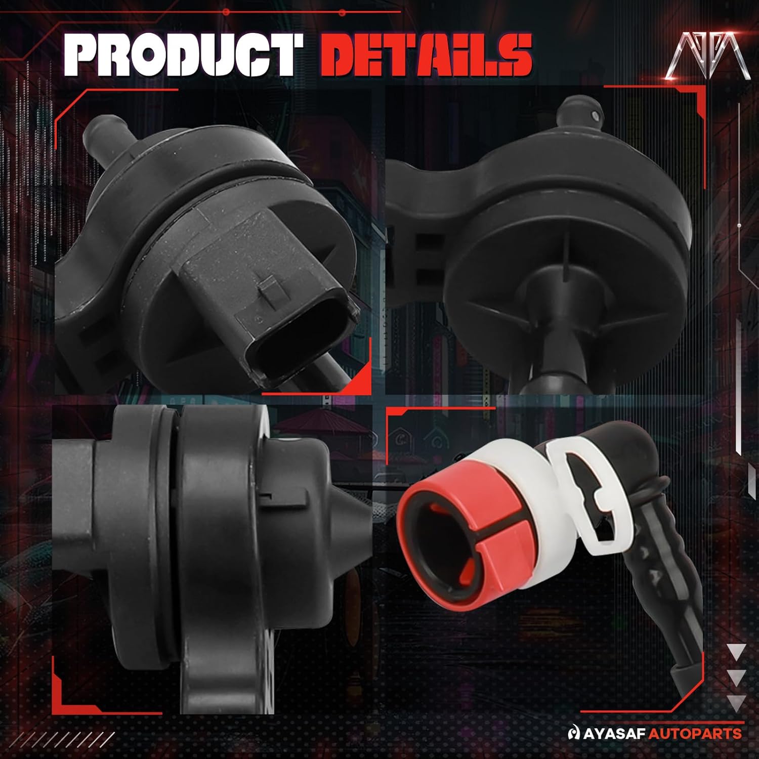 

MAYASAF 911-700 Vapor Canister Purge Solenoid Valve Fits for Mazda 3 2004-2009 Models