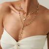 Fashionable Light Luxury Jesus Cross Pendant Necklace Set For Women Trendy Colorful Crystal Chain Choker Christian Jewelry Gift