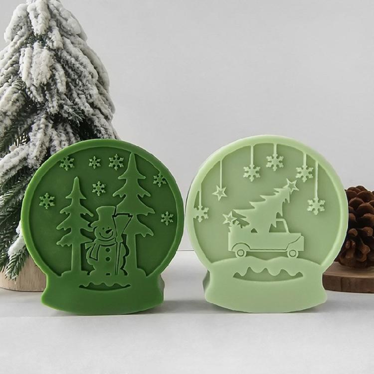 Easy to Demold Silicone Mold Crystal Slickball Shaped Molds for Artisanal Candle and Soap Crafting Jewelry Making Tool