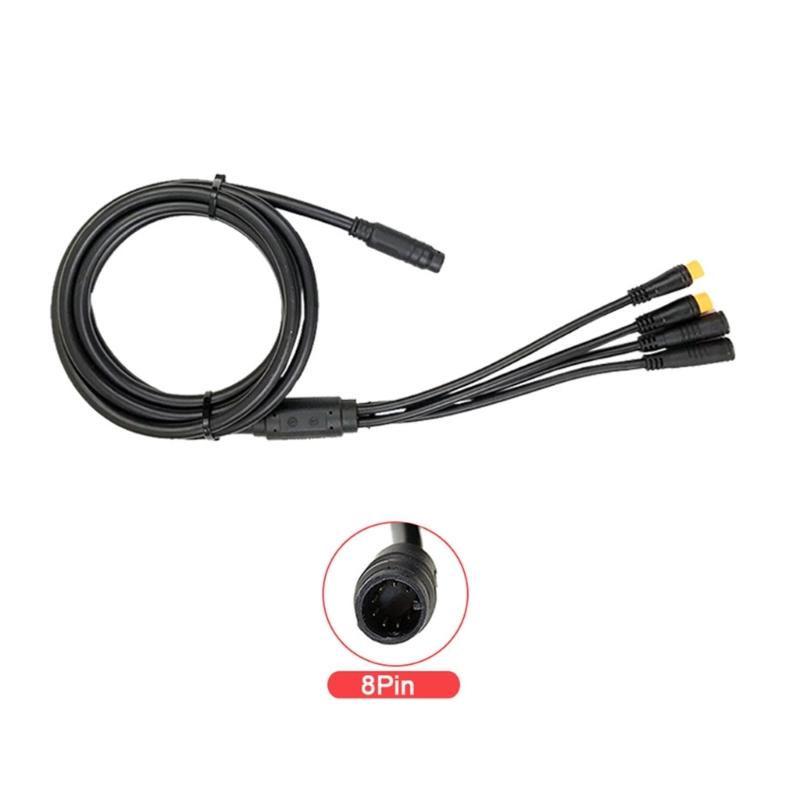1 Female to 4 Male Harness Gear Sensors Extension Cable eBike Conversion Cable