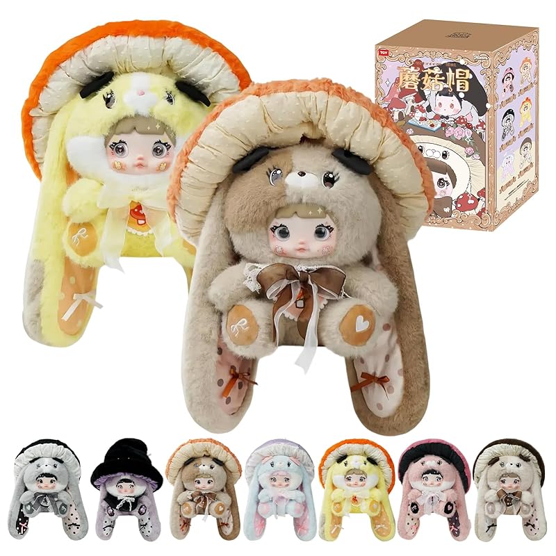 

TOP TOY x Nommi Серія Капелюх-гриб 400% Плюшева іграшка [1 шт.] Фігурка з Гacha-Gacha Сліпа коробка Пластикова модель Преміальна м яка вінілова іграшка Подарунок на день народження Оригінал