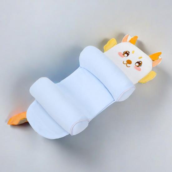 Baby Support Pillow Soft Breathable Infant Head Cushion for Newborns 0-12 Months Sleeping Lightweight Travel-friendly Baby Shaped Pillowcase