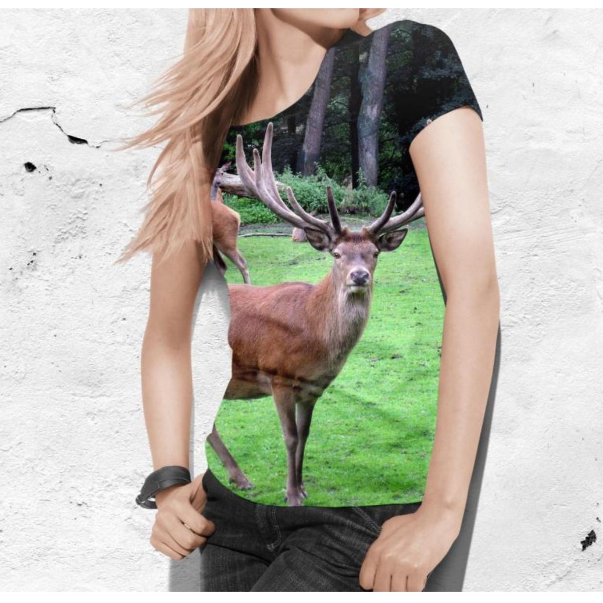 Женская футболка с милыми мультяшными животными — фото 16