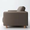 MUJI Brown Washed Cotton Canvas Cover for 2 Seater Sofa with Feather Pocket Coil 82584349