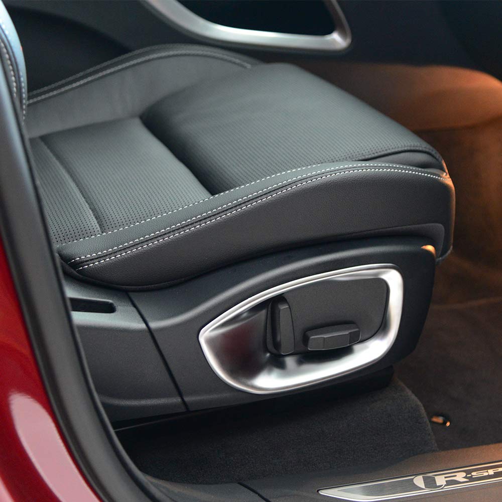 ABS Car Front Seat Adjustment Button Frame Trim Cover Sticker Fit For Jaguar XE XF F-Pace 2016-2018 Auto Interior Accessories