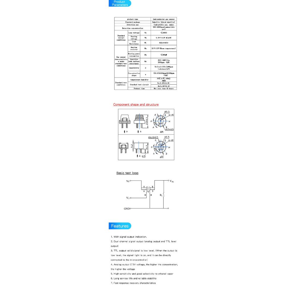 MQ-6 module liquefied propane-butane MQ6 sensor module