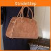 Vintage European Style Tote Bag With Suede Material For Daily Use