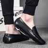 Fashion Men Casual Shoes Italian Loafers Moccasins Slip On Genuine Leather Mens Shoes Flats Breathable Footwear Male Driving Soft Shoes