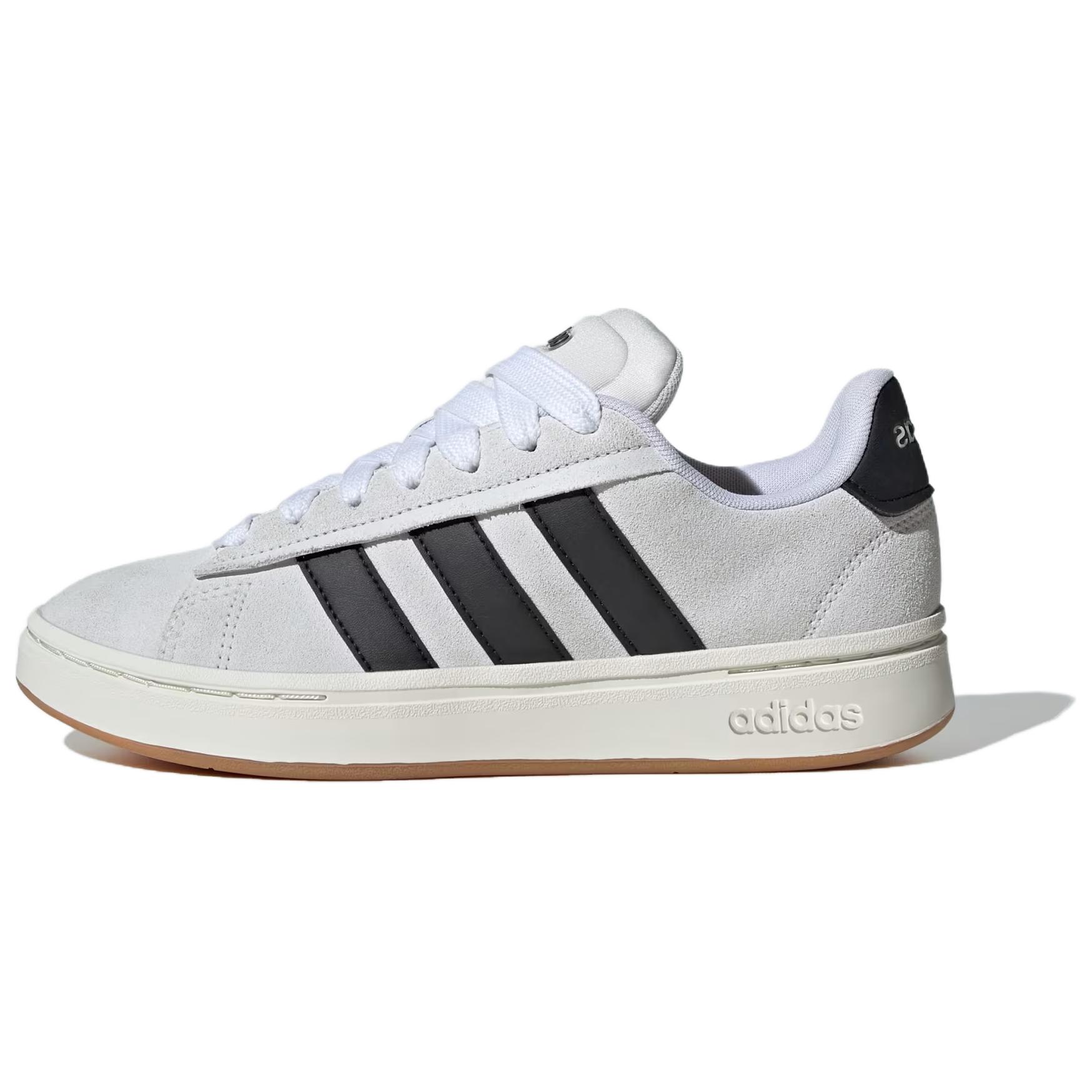 Adidas Grand Court Alpha Crystal White Black Women Sneakers Core-Black Off-White JP7631 40
