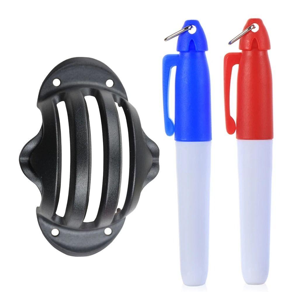8Pcs/Set Precision Golf Balls Alignment Exerciser 4 Marking Stencils Golf Ball Marker Pen Gymnasium