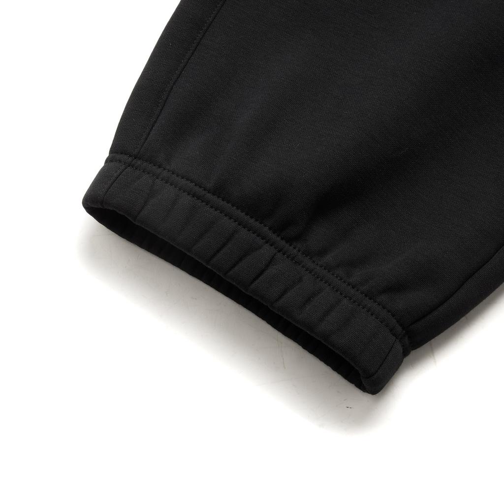 Li Ning Sports Lifestyle Series Anti-Static Warm Comfortable Fleece Casual Pants Men Bottoms Black AKLU917-2