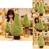 Xmas Gift Christmas Tree Figure Plush Cushion Cuddly Seat Home Decor