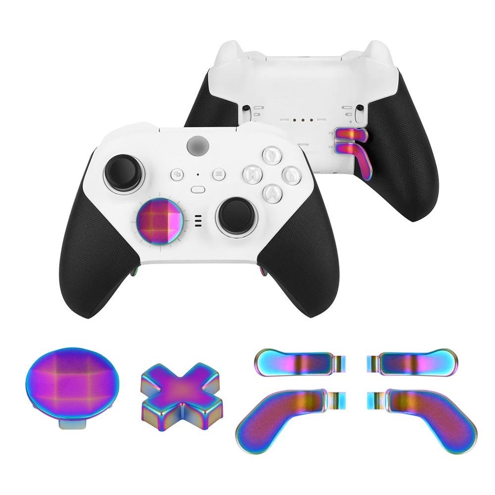 

Metal D-Pad Replacement Paddles Button Gamepad Parts Thumb Sticks For Xbox One Elite Series 1/2 фіолетовий