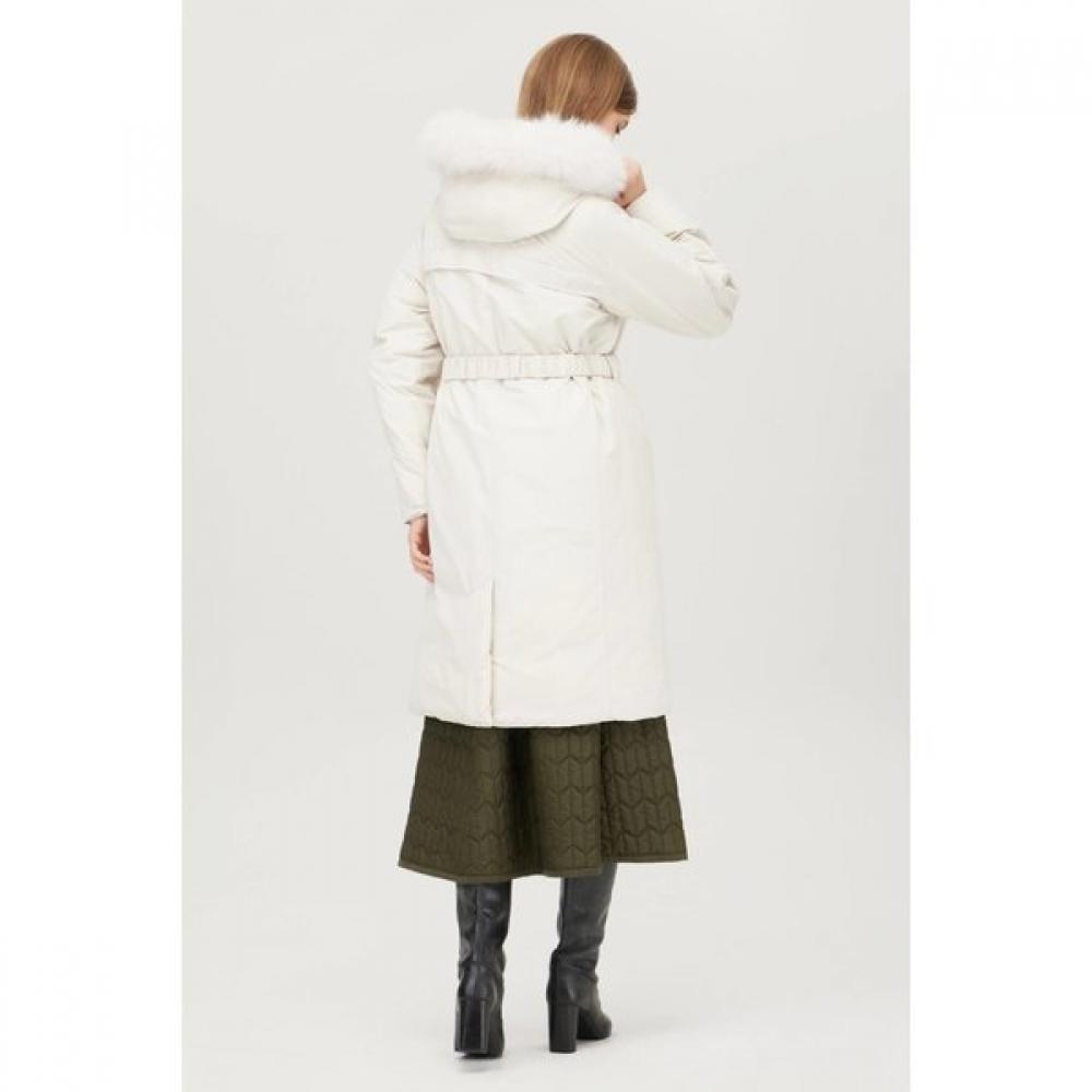 Benetton Fox Fur Hooded Down Jacket Bapde7561