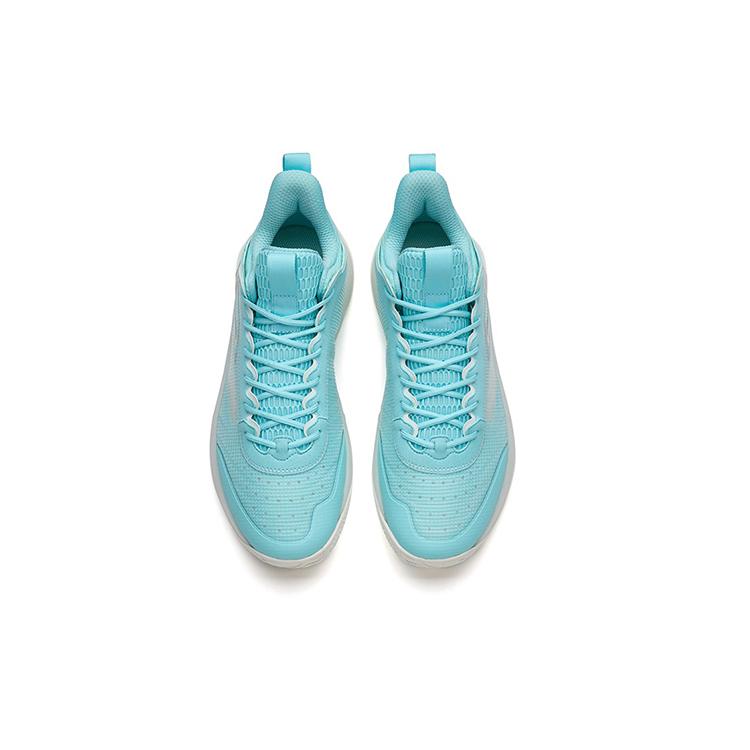 New ANTA Cement Bubble 2.0 Basketball Shoes Men Low Top Light Blue/ANTA White 112231611-1
