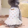 INS Fresh Pet Teddy Pomeranian Small Dog Dog Clothes Polka Dot Suspender Princess Skirt Spring Summer Thin