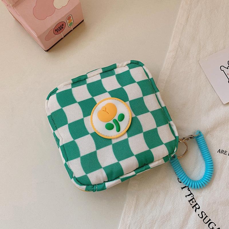 Mini Women Cosmetic Bag Cute Floral Small Makeup Bags Toiletry Organizer Female Coin Card Storage Purse Make Up Case Bag