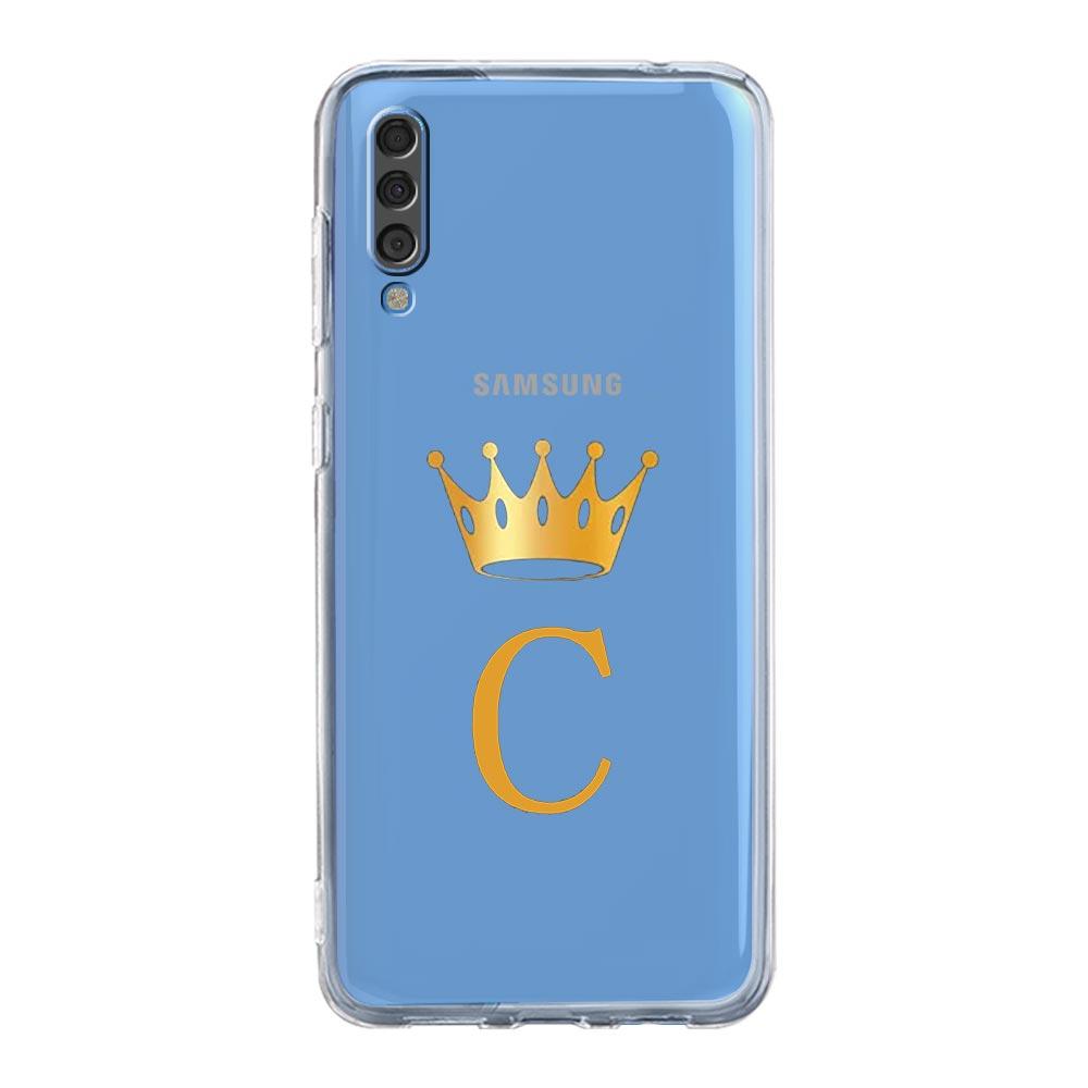 Pouzdro pro Samsung A54 A52 A50 A70 A10 A30 A40 A20S A20E A02S A12 A14 A22 A24 A42 A34 A32 5G A04s Kryt Koruna Písmeno A Do b Umění
