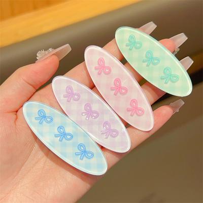 Fashion Jelly Color Bow Hair Clips Set Sweet Side Clips Hair Accessories for Women  Butterfly Hairclip