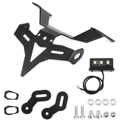 Motorcycle Fender Eliminate License Plate Holder with LED Fit for CB650R CBR650R 2019‑2020