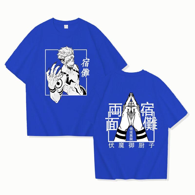 Anime Printed T-shirt Unisex Casual Loose Cool Y2k T-shirt Anime Clothes