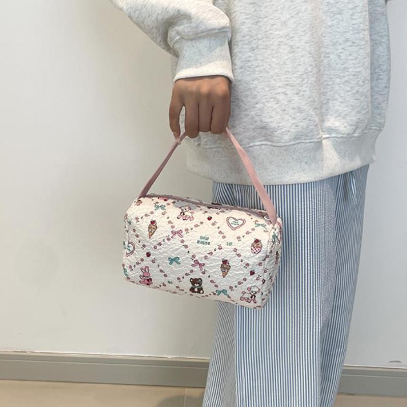 Cartoon Kosmetik Reise Organizer Lässige Make-up Waschtaschen Große Kapazität Tragbare Tragetasche Geschenke