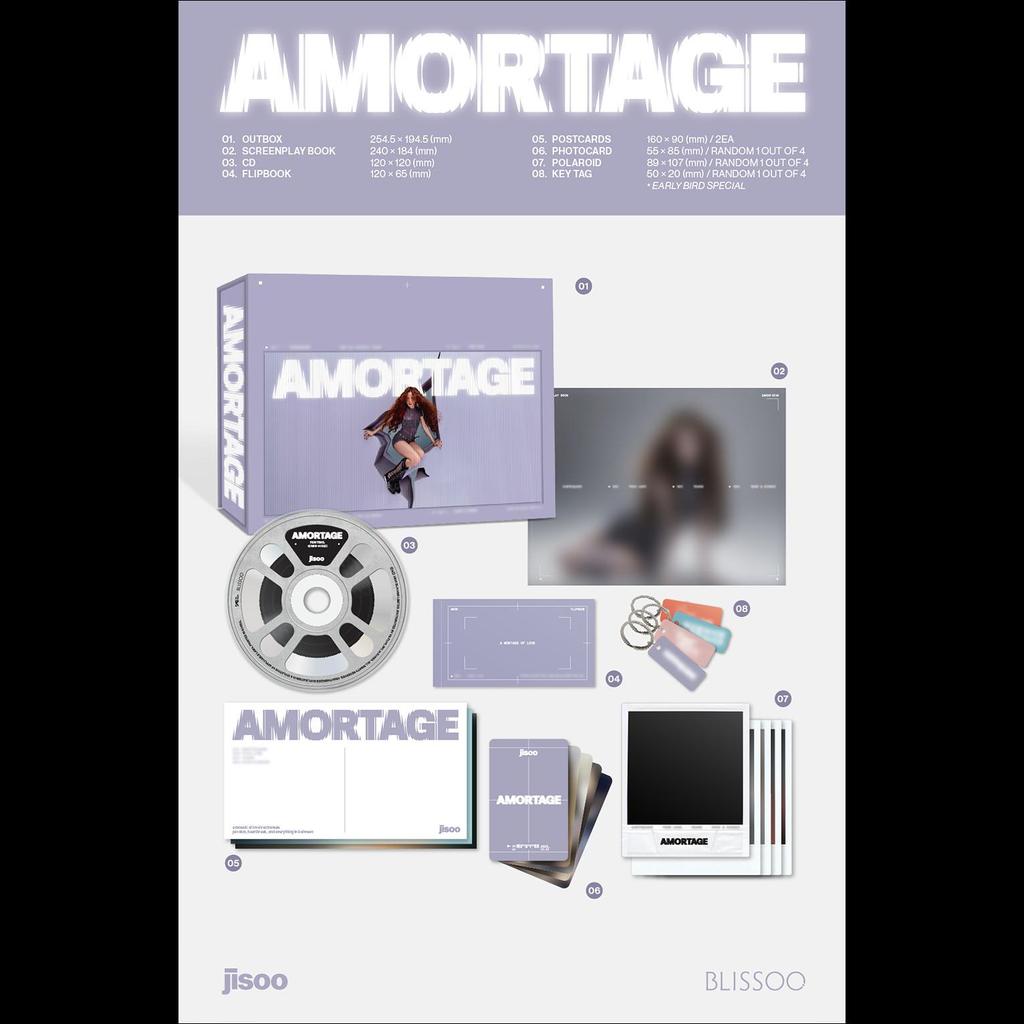 JISOO(BLACKPINK) [AMORTAGE] DELUXE EDITION (LILA Version / SCHWARZ Version)
