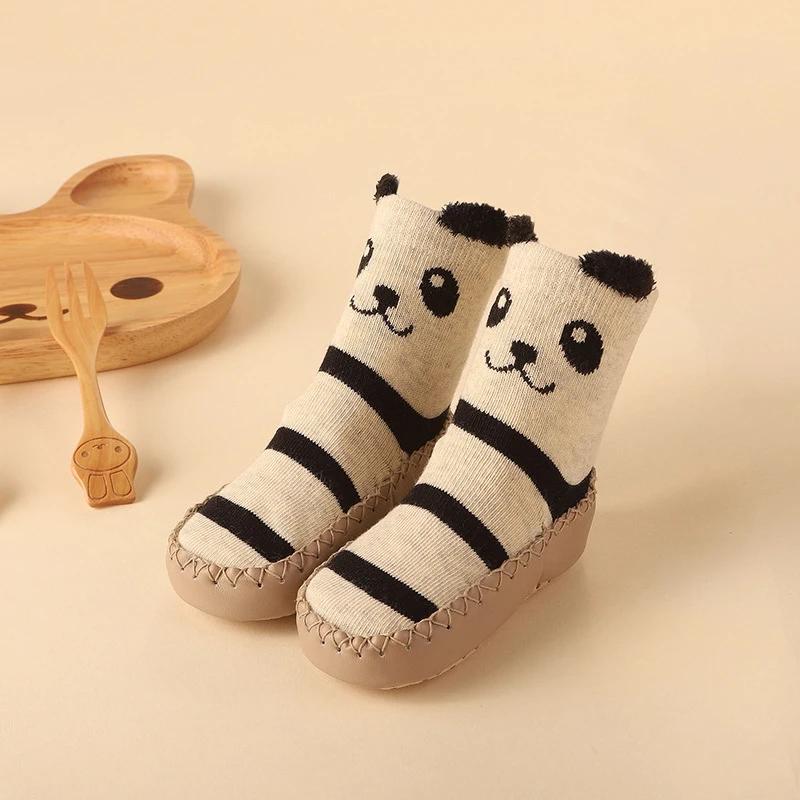 New Born Baby Socks with Rubber Soles Infant Baby Girls Boys Shoes Spring Autumn Baby Floor Socks Anti Slip Soft Sole Sock