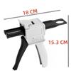 AB Epoxidklebepistole 50ml Kartuschenapplikator Universal Zwei-Komponenten Griff Dichtmittelklebepistole Passend für Gemischt 1:1/2:1 AB