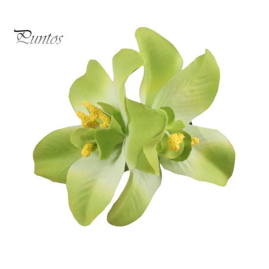 

Заколка для волос с имитацией цветка, заколка для волос в богемном стиле, женская летняя пляжная заколка для волос, аксессуары для вечеринок, свадеб, свиданий зелёный